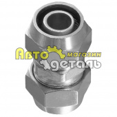 Прямой железный с резьбой Д 16 фитинг