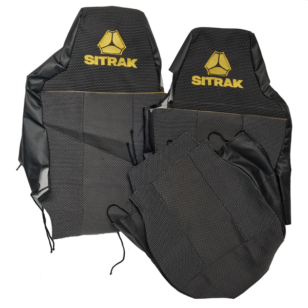 Чехол на сиденье эко кожа комбинированная HOWO SITRAK