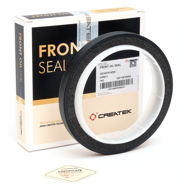 95*115*12 сальник коленвала лобовой WD615 HOWO CREATEK CK-VG1500010038 CK8211