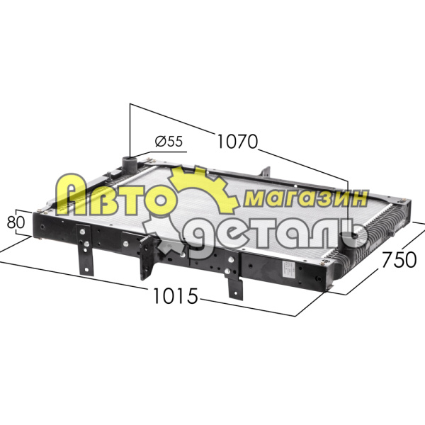 Радиатор D12 HOWO A7 WG9918530001