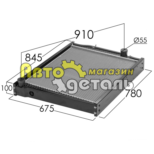 Радиатор 336 л.с SHAANXI DZ95259532203