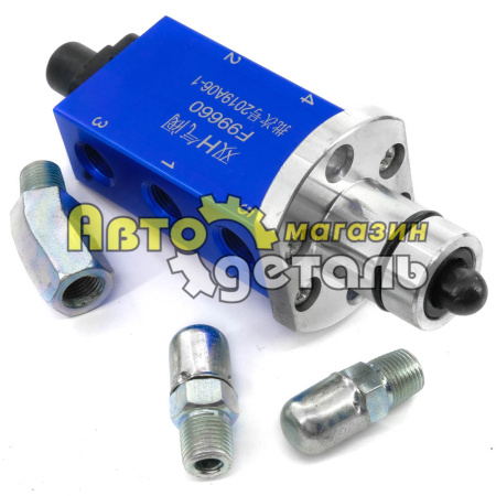 Кран делителя длинный с шариком завод HOWO F99660