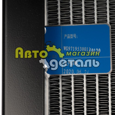 Радиатор 290 л.с HOWO WG9725530011