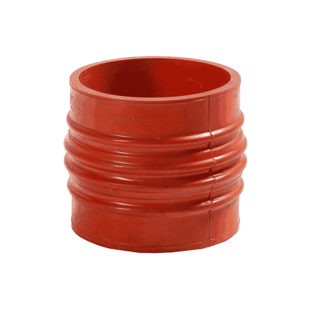 Патрубок интеркуллера Д 100-100 2 стяжки QINYAN