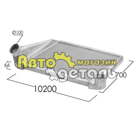 Интеркулер 290 л.с SHAANXI DZ9112530269