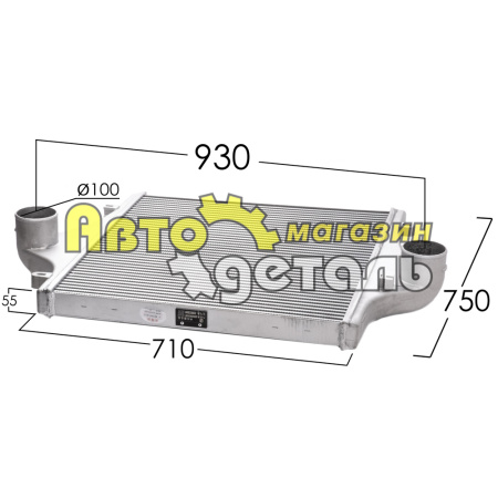 Интеркулер SHAANXI F3000 DZ95259531501