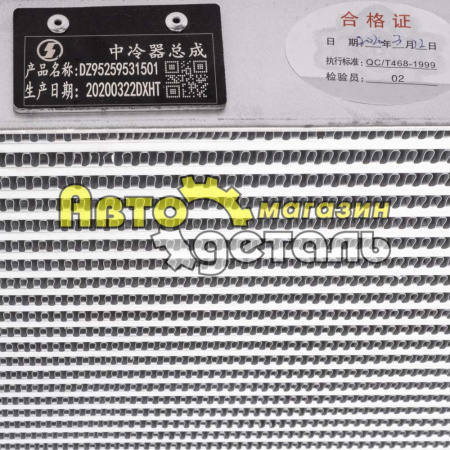 Интеркулер SHAANXI F3000 DZ95259531501
