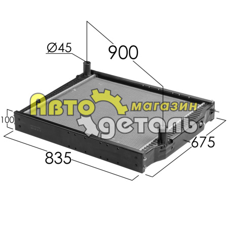 Радиатор 290 л.с. SHAANXI DZ9112532888